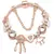 Charm Bracelet Rose Gold com Pingente Coração e Chave – Pulseira Fina com Beads e Detalhes Elegantes - comprar online