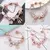 Charm Bracelet Rose Gold com Pingente Coração e Chave – Pulseira Fina com Beads e Detalhes Elegantes