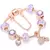 Charm Bracelet Rose Gold com Pingente Coração e Chave – Pulseira Fina com Beads e Detalhes Elegantes na internet