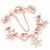 Charm Bracelet Rose Gold com Pingente Coração e Chave – Pulseira Fina com Beads e Detalhes Elegantes - comprar online