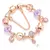 Charm Bracelet Rose Gold com Pingente Coração e Chave – Pulseira Fina com Beads e Detalhes Elegantes