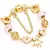 Charm Bracelet Rose Gold com Pingente Coração e Chave – Pulseira Fina com Beads e Detalhes Elegantes - loja online