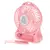 Ventilador Portátil Rosa - 3 Níveis de Velocidades e Silencioso - comprar online