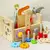 Conjunto de ferramentas de madeira para crianças - Mini Mundo - Loja infantil