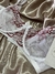 Sutiã Ágatha sem bojo - Branco com Vermelho - comprar online
