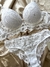 Conjunto de renda com bojo - Branco - comprar online