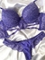 Conjunto de lingerie de renda com bojo - Azulejo - comprar online