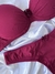 Conjunto de lingerie de microfibra com bojo plissado - Te quero na internet
