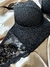 Conjunto de renda e tule com bojo - Preto - Use Lunna Store