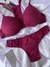 Conjunto de lingerie de microfibra com bojo plissado - Te quero - comprar online