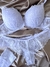 Conjunto de lingerie de renda com bojo - Branco - comprar online