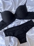 Conjunto de lingerie básico de microfibra - Preto - comprar online