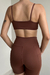 Conjunto de Top e Short meia Coxa Basic - Marrom - Use Lunna Store