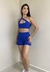 Conjunto de short e top ombro único - Azul - Use Lunna Store