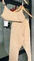 Conjunto de Top e Calça Basic - Nude