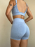 Conjunto de Short Curto Blackout - Azul Serenity - loja online