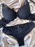 Conjunto de renda e tule com bojo - Preto - comprar online