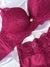 Conjunto de lingerie de renda com bojo - Te quero na internet