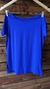 Camisera Dry Fit com recorte nas laterais - Azul Bic - comprar online