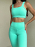 Conjunto de Top e Calça Basic - Verde Água - loja online