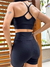 Conjunto Trilobal de short e top - Preto na internet