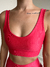 Conjunto canelado de top e calça sem bolso - Lichia