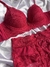 Conjunto de lingerie de renda com bojo - Lichia