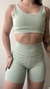 Imagem do Conjunto de top e short com bolso meia coxa Basic - Verde Água