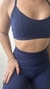 Conjunto de top e short sem bolso meia coxa Basic - Azul Marinho - comprar online