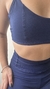 Conjunto de top e short sem bolso meia coxa Basic - Azul Marinho - loja online