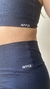 Conjunto canelado de top e short com bolso - Azul Marinho - loja online