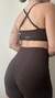 Conjunto de top e short sem bolso meia coxa Basic - Café - Use Lunna Store