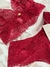 Conjunto de lingerie Maria Cecília sem bojo - Vermelho na internet