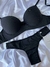 Conjunto de lingerie básico de microfibra - Preto - comprar online