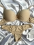 Conjunto de microfibra com bojo plissado - Nude - comprar online