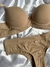 Conjunto de lingerie básico de microfibra - Chocolate