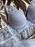 Conjunto de lingerie de renda com bojo - Branco - Use Lunna Store