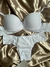 Conjunto de lingerie básico de microfibra - Branco na internet