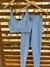Conjunto canelado de top e calça - Azul Serenity - comprar online