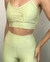 Imagem do Conjunto canelado de top e calça sem bolso - Pistache