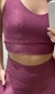 Imagem do Conjunto canelado de top e short com bolso - Amora