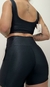 Conjunto canelado de top e short com bolso - Preto - loja online