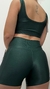 Conjunto canelado de top e short com bolso - Verde Bonsai - comprar online