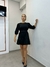 VESTIDO TRICOLINE CURTO 3/4 MANGA BUFANTE - loja online
