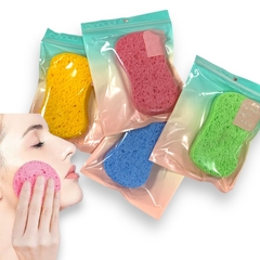ESPONJA VEGETAL PARA LIMPIEZA FACIAL QIANLILI COD.11945