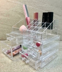 ORGANIZADOR DE MAQUILLAJE CON 5 CAJONES DE ACRÍLICO COD.HT-1208