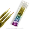 PINCEL LINER PARA UÑAS X3 TAMAÑOS COD.900011