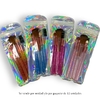 SET DE BROCHAS DE MAQUILLAJE CON GLITTER X5 COD.20569