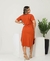 Vestido maya Plus Size mídi C/bolsos laterais. FERRUGEM na internet