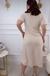 Vestido maya Plus Size mídi C/bolsos laterais. OFF na internet